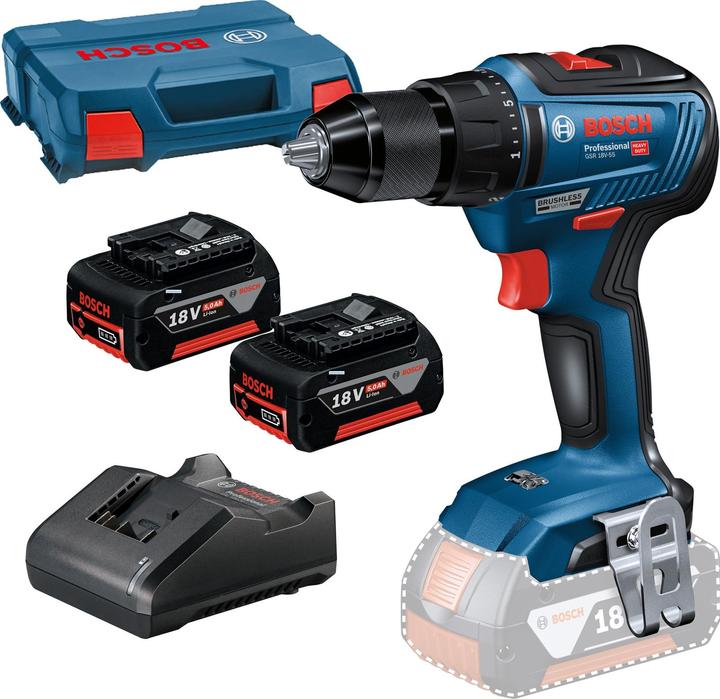 Actual product image Bosch Professional GSR 18V-55 (Rechargeable battery operated)