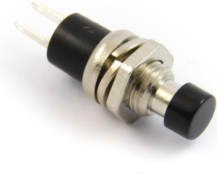 Image du produit Purecrea Bouton-poussoir encastrable noir 7mm 2P