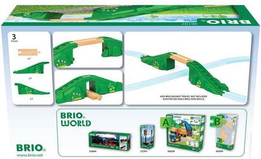 Produktbild Ravensburger BRIO World - 36107 Modulare Brücke | Zugset-Zubehör für Kinder ab 3 Jahren