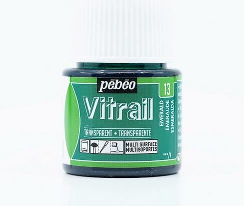 Produktbild Pebeo Vitrail Transparentfarben (Smaragd, 45 ml)
