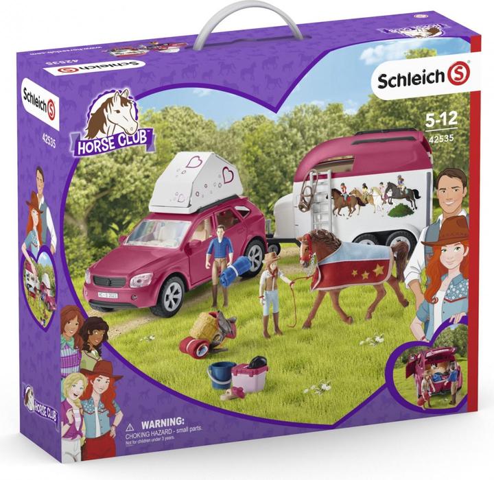Immagine prodotto Schleich Avventura con auto e rimorchio per cavalli