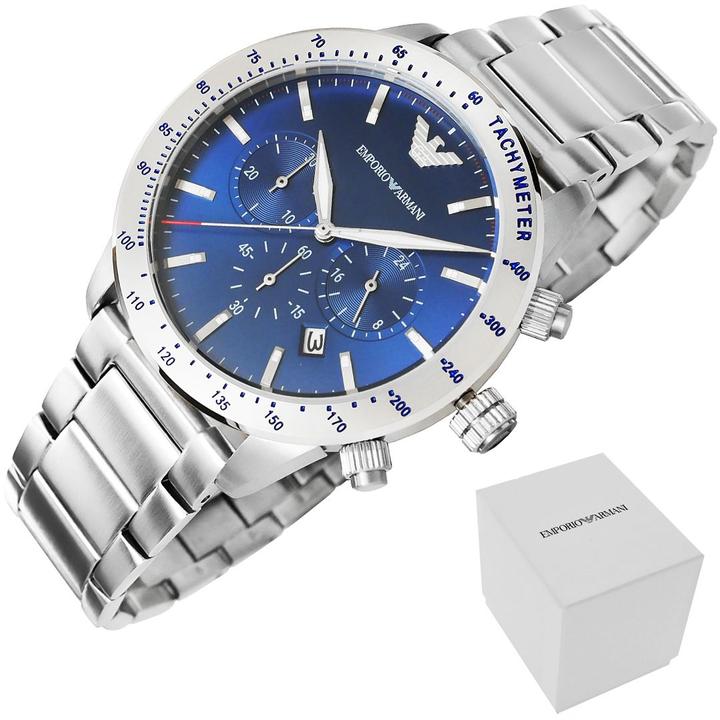 Actual product image Emporio Armani Mario (Chronograph, 43 mm)