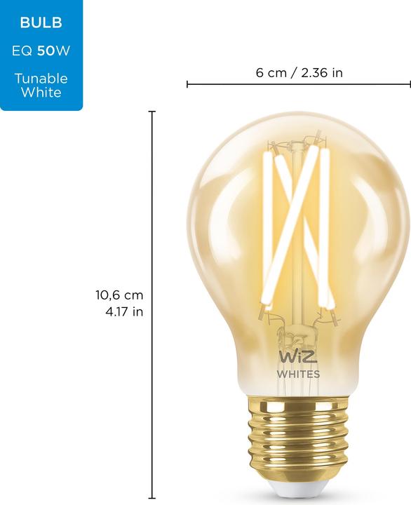 Immagine prodotto WiZ Filamento d'epoca (E27, 6.70 W, 640 lm, 1 x, E)