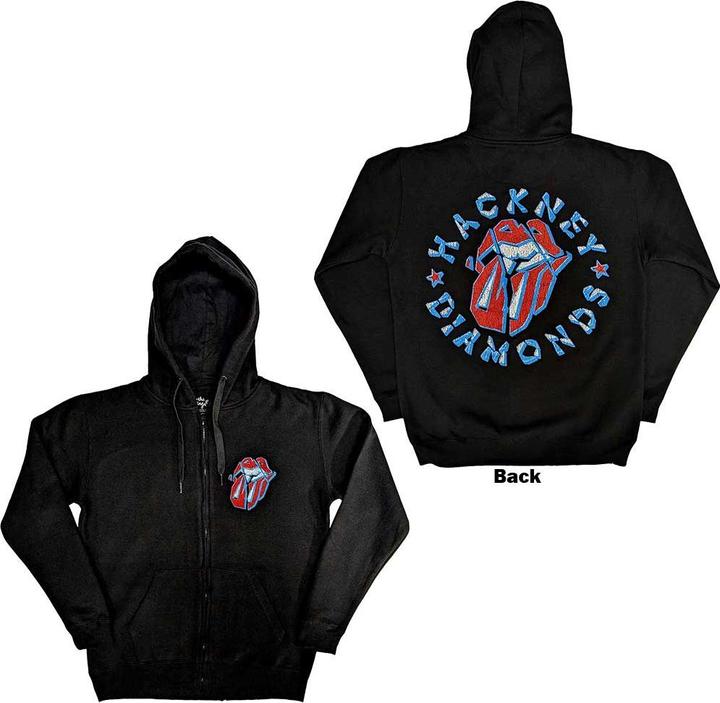 Actual product image The Rolling Stones Hackney Diamonds Stars (Zipper-Hoodie) (M)
