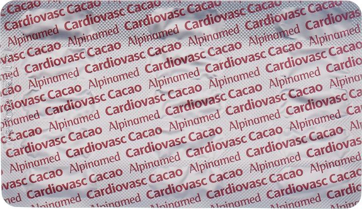 Valori nutrizionali e ingredienti Alpinamed Cardiovasc Cacao Caps 90 Capsule (90 Pezzo/i, Pillole, 93 g)
