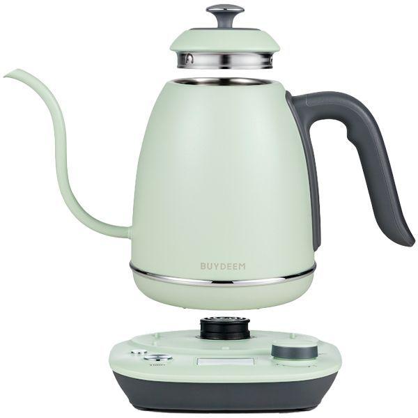 Productafbeelding Konjac Sponge Teapot BUYDEEM BUYDEEM Electric Gooseneck Coffee Kettle, model K821, color Cozy Greenish EU (0.80 l)