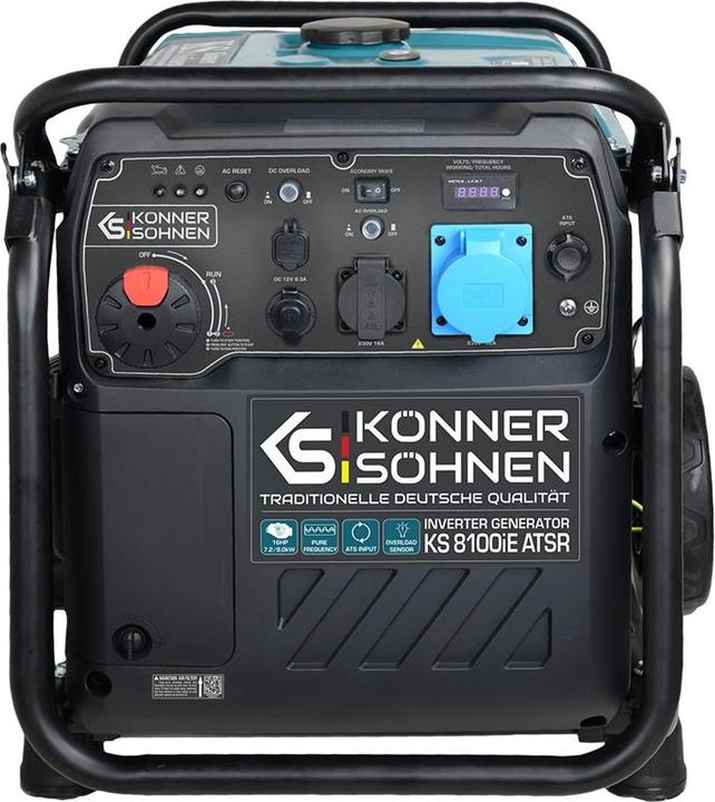 Image du produit Könner & Söhnen Inverterio Generatoriaus Ks 8100ie Atsr (7200 W, 1.10 l)