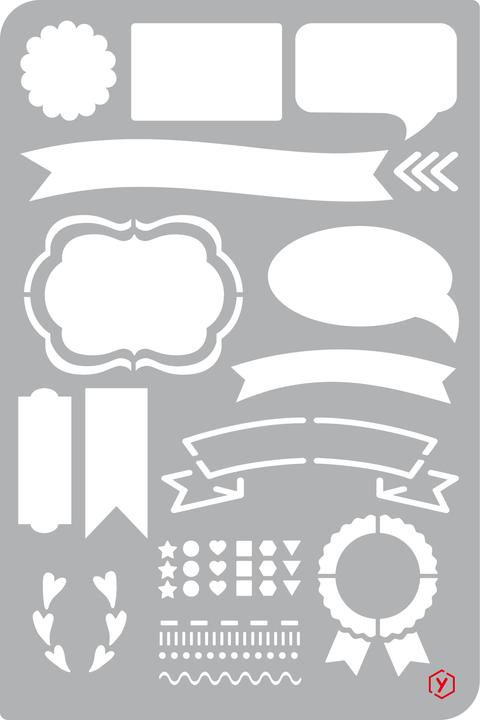 Actual product image Pronty Crafts Bullet journal template "Banner", format 12 x 18 cm