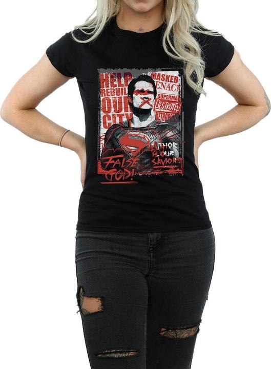 Image du produit T-shirt en coton Femmes/Dames Batman v Superman False God (M)