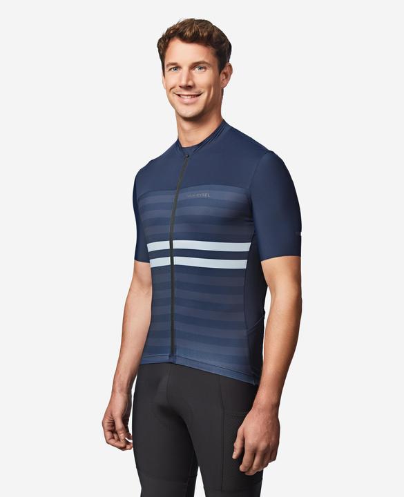 Actual product image Van rysel Rennrad Fahrradtrikot Sommer kurzarm Herren Slimfit Endurance 2 dunkelblau (L)