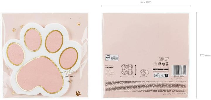 Actual product image Partydeco Paper napkins (12 x, 15.5 x 14.5 cm)