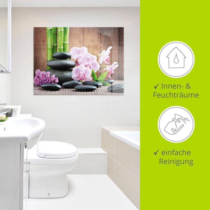 Produktbild Artland Spa Konzept Zen Steinen Orchideen T5OO (60 x 45 cm)