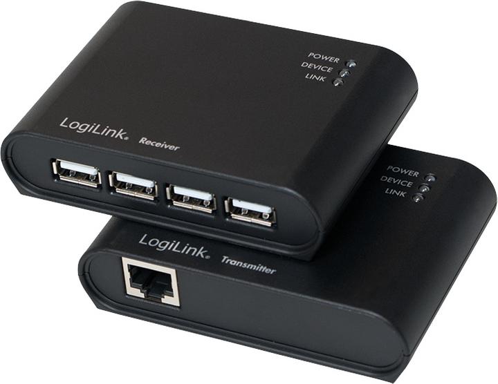 Actual product image LogiLink USB 2.0 RS232 adapter cable, black, 1.5 m Connectors: USB-A plug, DB9 plug (1.50 m)