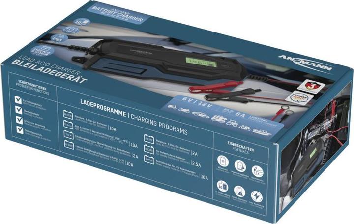 Image du produit Ansmann Chargeur de batterie au plomb BC 6-12V / 6 A (12V, 6V, 6 A)