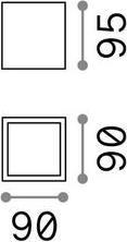 Actual product image Ideal lux TECHO ceiling light GU10 dimmable white IP54 251561 (GU10)