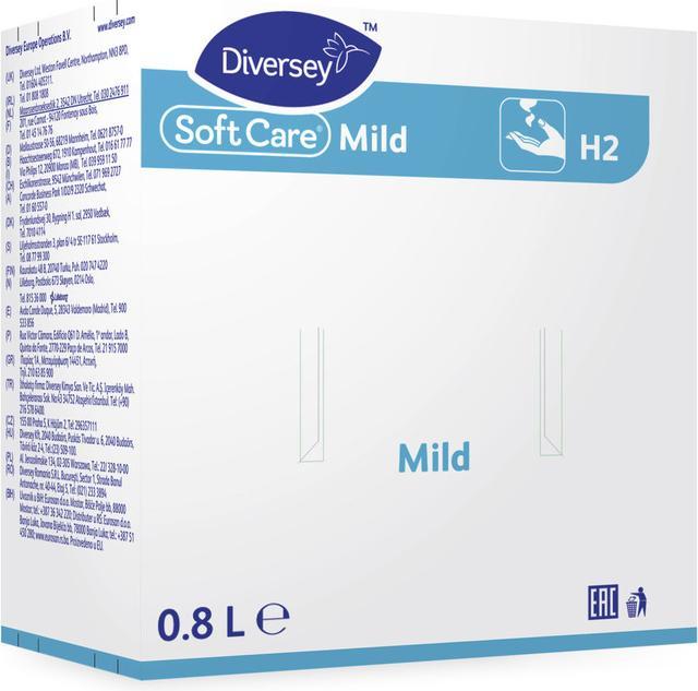 Image du produit Diversey Soft Care Mild, lotion savonneuse douce pour le nettoyage des mains (Lotion au savon, 800 ml)
