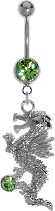 Immagine prodotto Bijouteria Piercing ventre (Ottone rodiato in ottone rodiato, Acciaio chirurgico 316L, Vetro (di orologio))