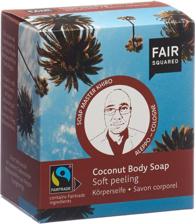 Fair Squared Body Soap Coconut Soft Peeling (Hartseife)