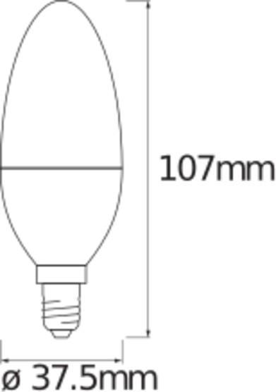 Produktbild Ledvance Classic B (E14, 5 W, 470 lm, 1 x, F)