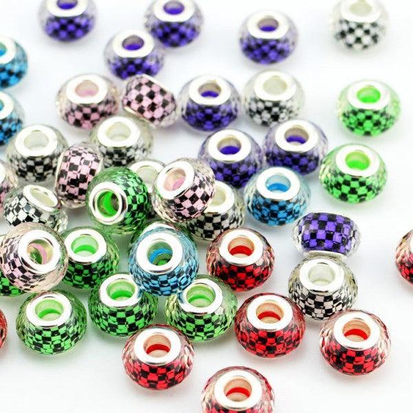 Actual product image Hermex Bead silver plated 925 - Silvery Blue (Silver 925)
