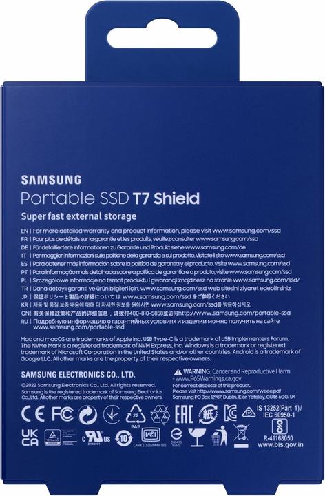 Actual product image Samsung T7 Shield (2000 GB)