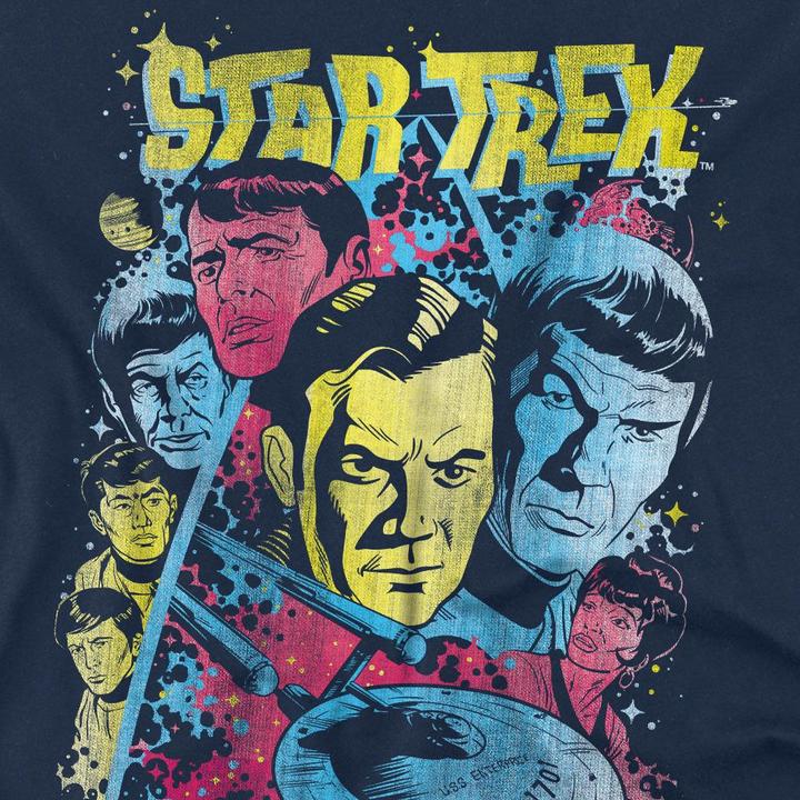 Actual product image Mens Classic Crew Illustrated T-Shirt (5XL)