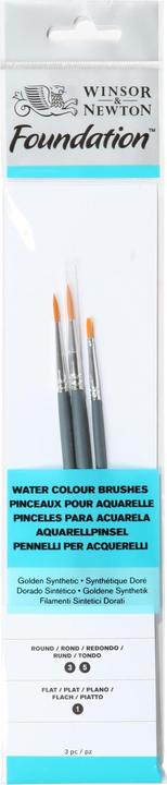 Image du produit Winsor & Newton Foundation watercolor brush set 3pcs ass.