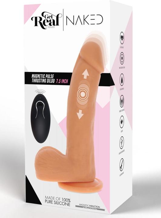 Actual product image ToyJoy Get Real Magnetic Pulse Trusting Dildo RC