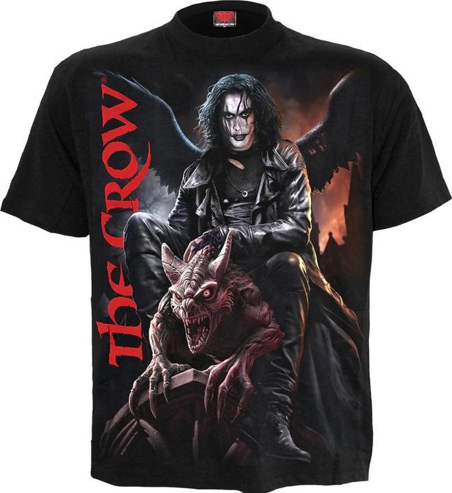 Actual product image Spiral Unisex Adult Gargoyle The Crow T-Shirt (XXL)