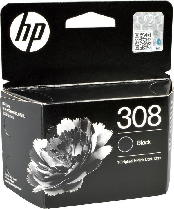 Actual product image HP 7FP21UE#CE1 308 Envy Ink black 160 (FC)