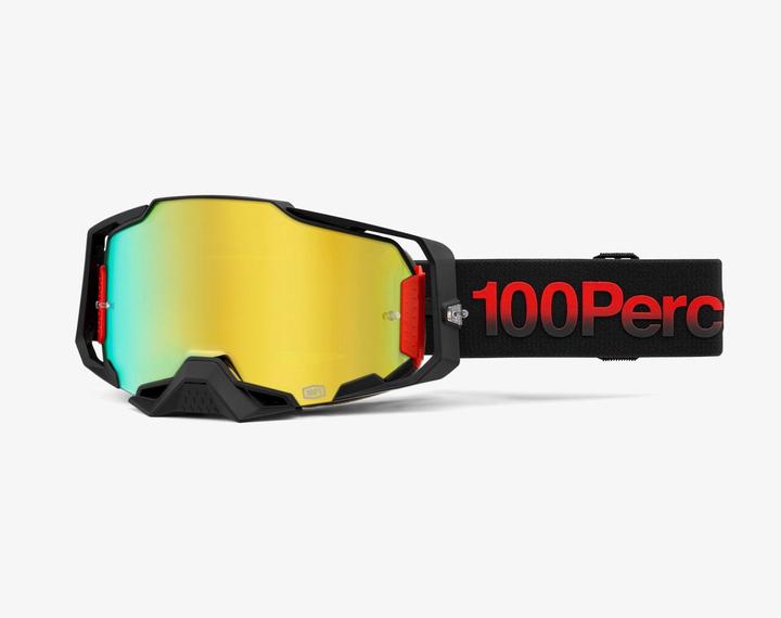 Image du produit 100% Armega Goggle Tzar - Mirror Gold (Noir, Red, Miroir Or)