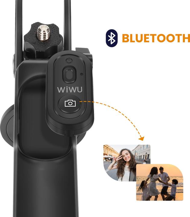 Image du produit Wiwu Selfie stick - Selfie Stick Wi-SE012 with Tripod Function and double LED light