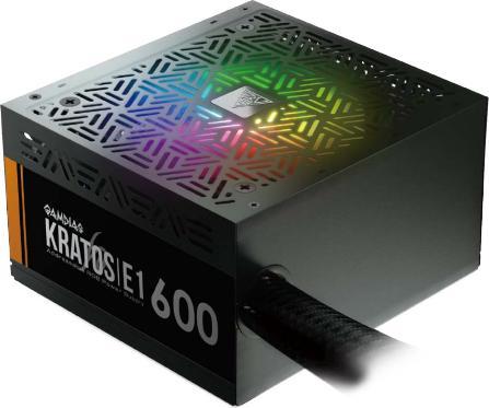 Gamdias Alimentation ATX Kratos E1-600 RGB - 600W (Noir) (600 W)
