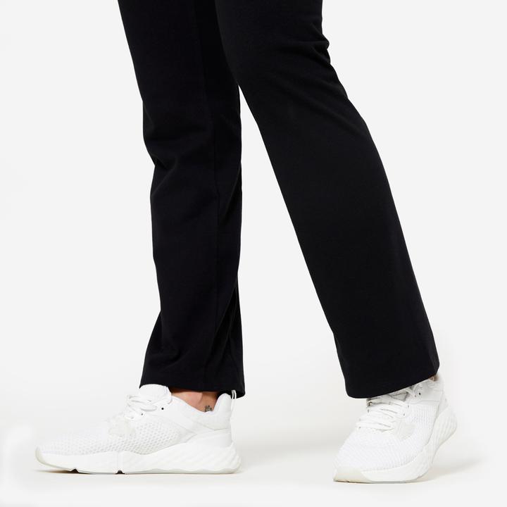 Immagine prodotto Domyos Leggings a gamba svasata da donna - nero (W28/L31)