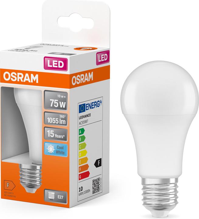 Actual product image Osram Star Classic A (E27, 10 W, 1055 lm, 1 x, F)