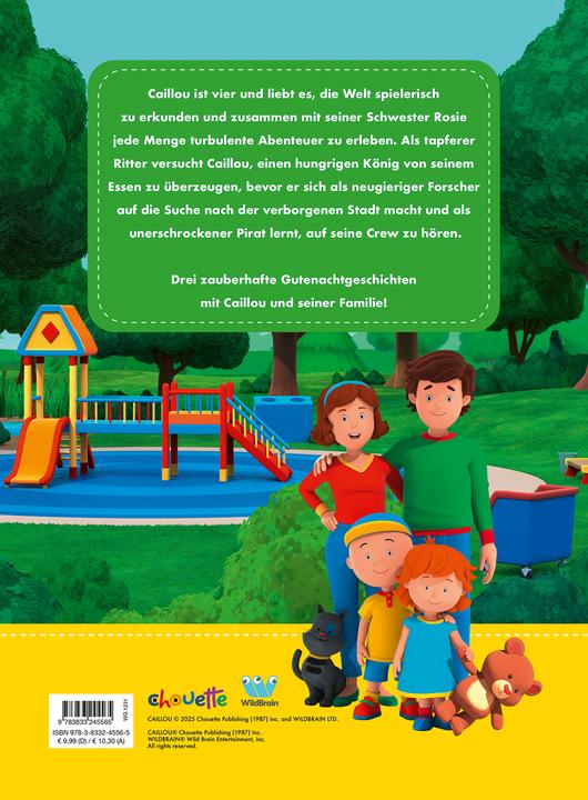Produktbild Panini Caillou: Die schönsten Gutenachtgeschichten (Deutsch, Claudia Weber, 2025)