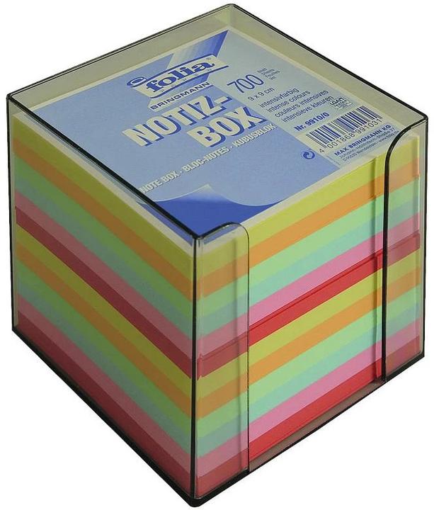 Actual product image Folia Note box Topas-transparent (9.5 x 9.5 x 9.5 cm)