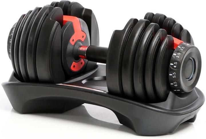 Luxtri Short Dumbbell Variably Adjustable with Rotary Mechanism from 2.5 to 24kg Adjustable Dumbbell