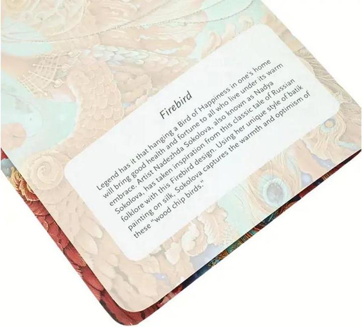 Actual product image Paperblanks Notebook Birds of Fortune A6, lined, blue / red (A6, Lined, Soft cover)