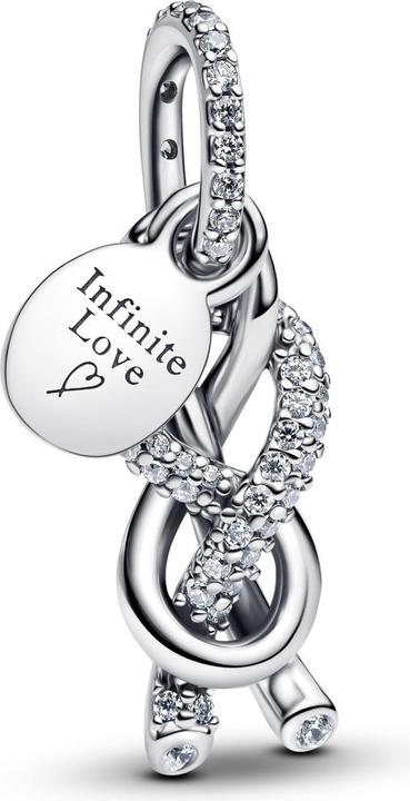 Pandora Pavé-Anhänger mit Infinity-Knoten (Sterlingsilber)