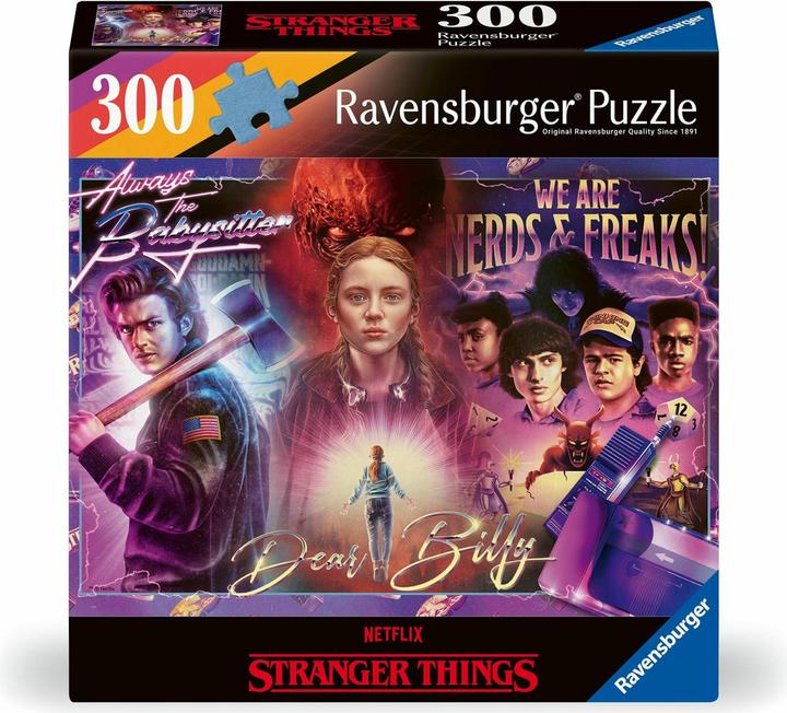 Ravensburger Puzzle 12001226 - Stranger Things - Puzzle di Netflix da 300 pezzi per adulti e bambini (300 pezzi)