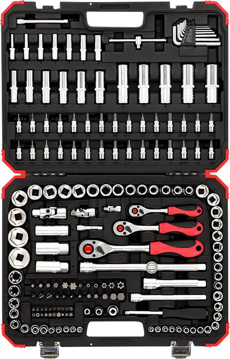 Produktbild Gedore Red red Steckschlüsselsatz, 172-teilig, Mit Umschaltknarre, Ratschen, Steckschlüssel und Bitsatz (20 mm, 10 mm, 8 mm, 9 mm, 30 mm, 27 mm, 15 mm, 25 mm)