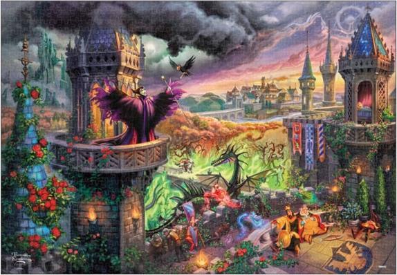 Immagine prodotto Disney Puzzle di Maleficent da 1000 pezzi Special Art Collection in stile canvas (1000 pezzi)