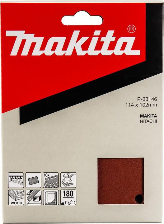 Produktbild Makita Schleifpapier Klett 115x102mm Korn 180 (P180)