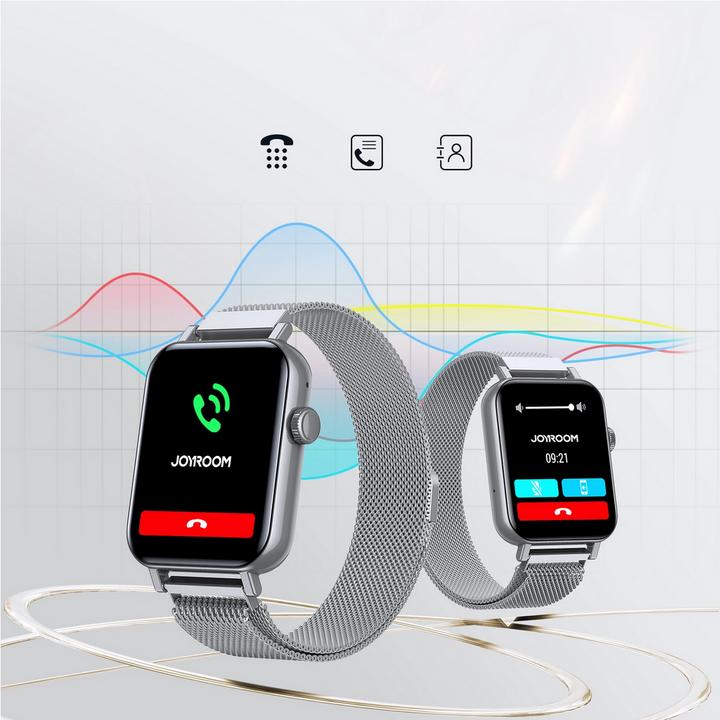 Produktbild Joyroom JR-FT5 IP68 Smartwatch mit Anrufannahmefunktion – Silber