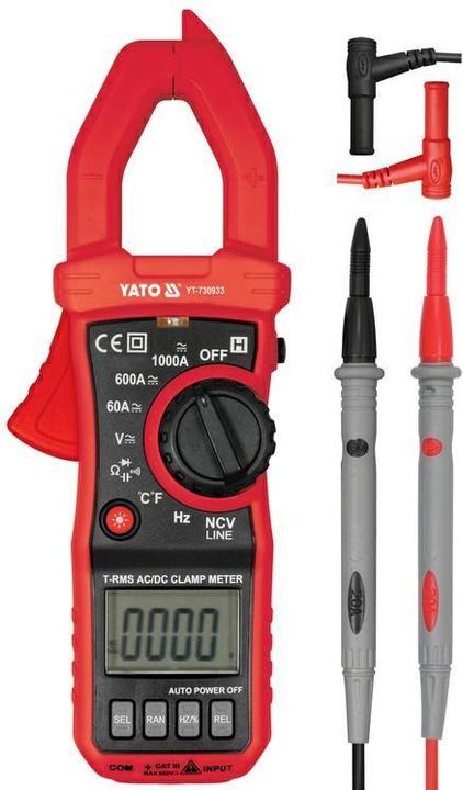 Produktbild Yato Strommessgerät, AC/DC 1000V, 1000A, Zangenmessgerät