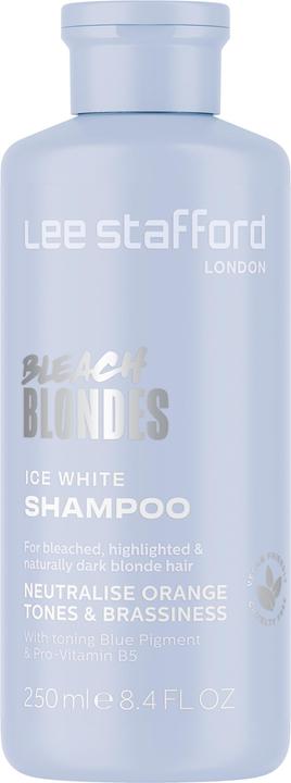 Lee Stafford Bleach Blondes Ice White Silver Toning Shampoo for Blonde Hair (250 ml, Silver shampoo)