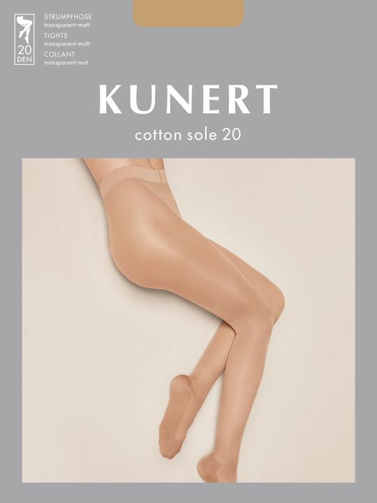 Kunert Cotton Sole (3-pack) tights, colour 352 teint, size 38-40 (20 DEN, 38 - 40)