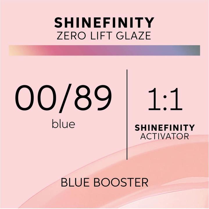 Actual product image Wella Shinefinity (00, 89 - Blue Booster)