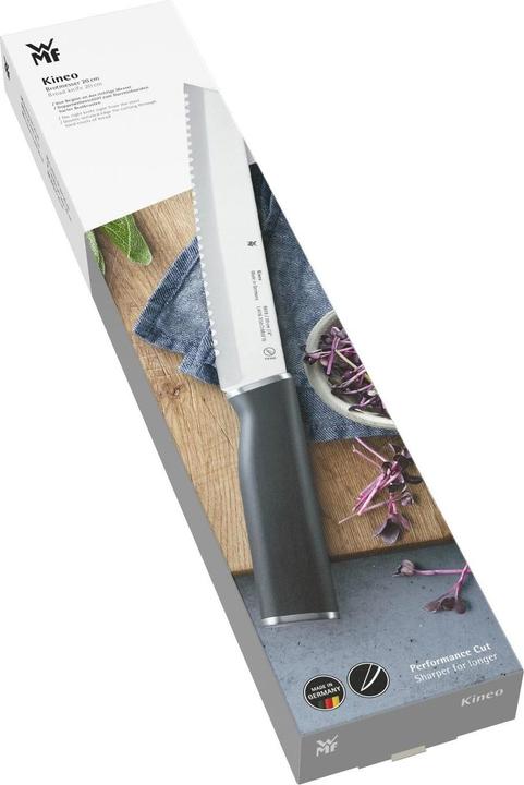Immagine prodotto WMF Coltello da pane Kineo 33 cm Nero/Argento (20 cm)